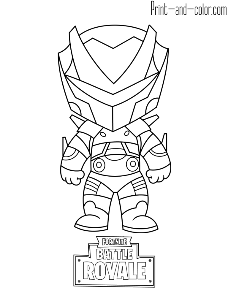 Cute Fortnite Coloring Pages Easy