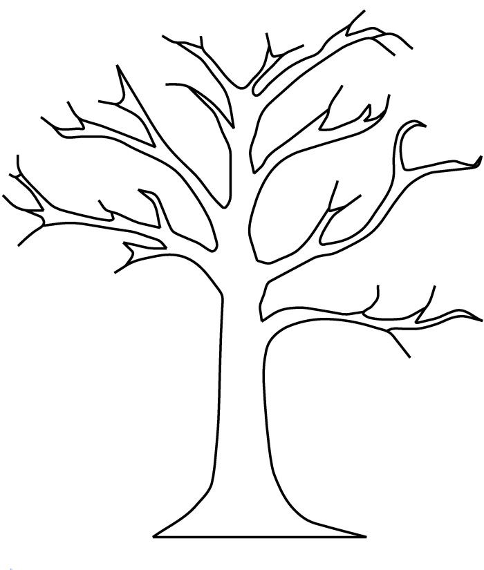 Fall Tree Coloring Pages For Kids