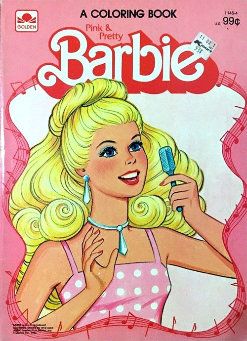 Barbie Coloring Book Cover