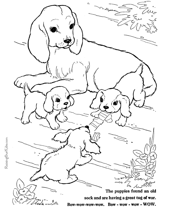 Puppy Dog Coloring Pictures