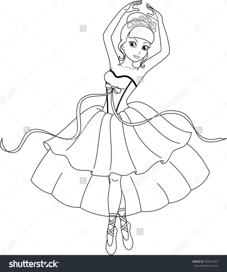 Ballerina Barbie Coloring Pages Printable