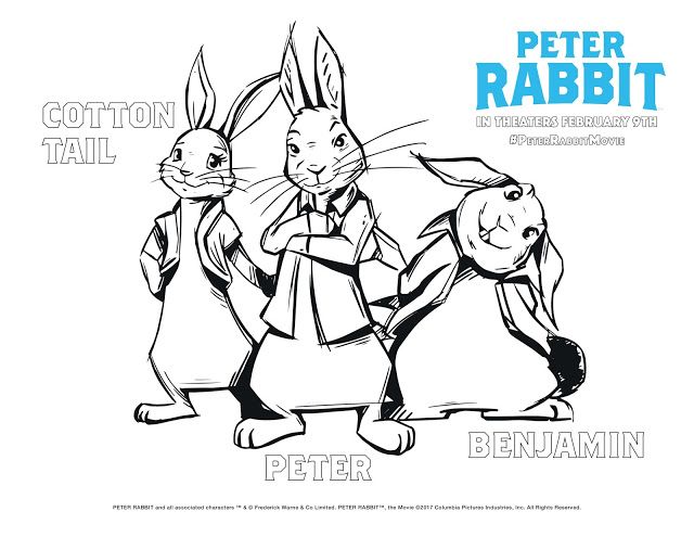 Peter Rabbit Coloring Pages Printable