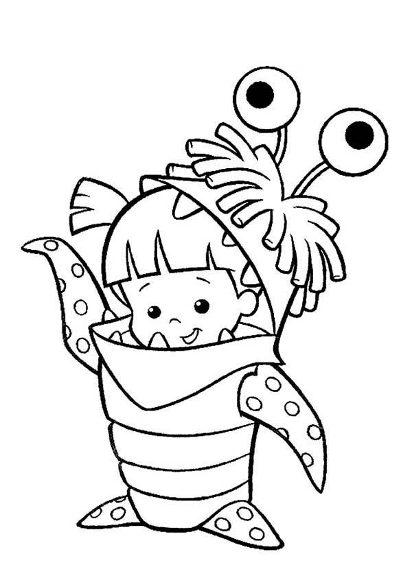 Monster Inc Halloween Coloring Pages