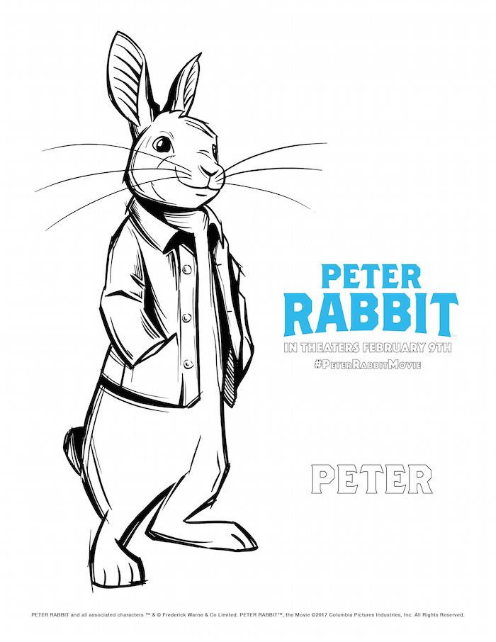Movie Peter Rabbit Coloring Pages