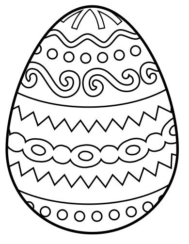 Easy Easter Colouring Pages