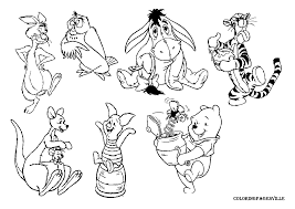 Baby Rabbit Winnie The Pooh Coloring Pages