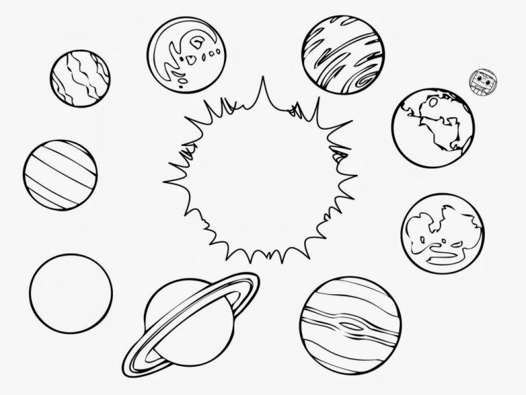 Printable Solar System Planets Coloring Pages
