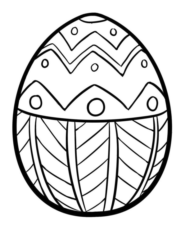 Easter Egg Colouring In Pictures