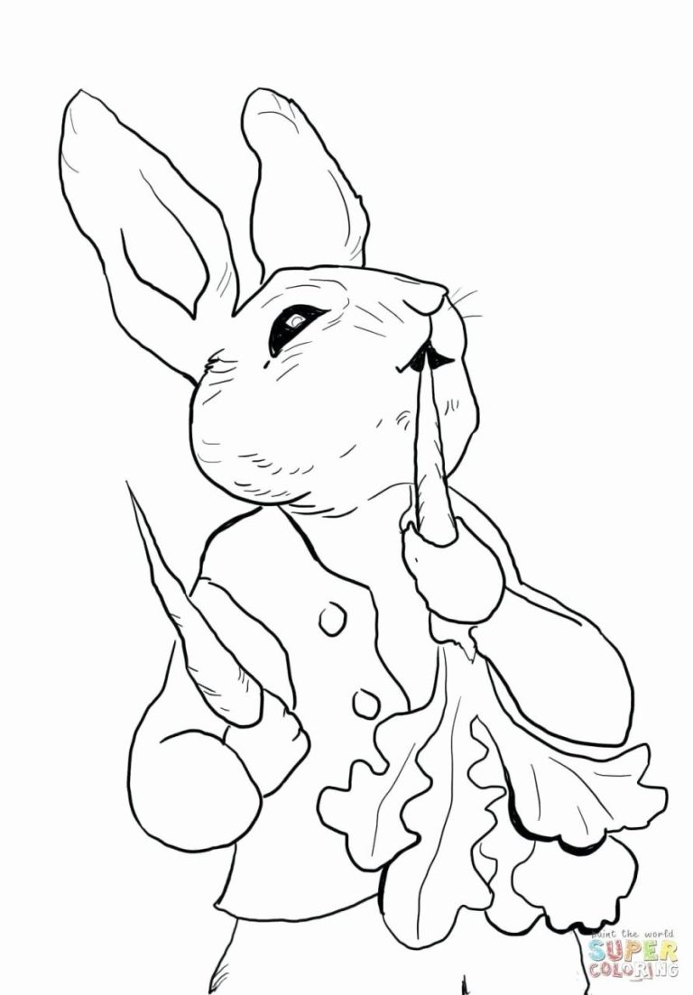Lily Peter Rabbit Coloring Pages