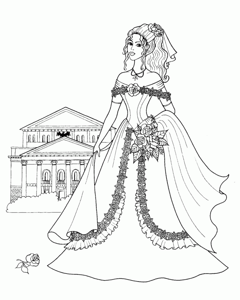 Fashion Barbie Coloring Pages Free