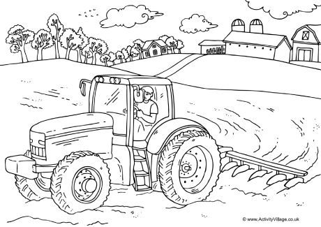 Tractor Coloring Pages Free Printable