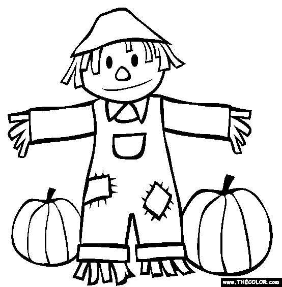 Preschool Simple Fall Coloring Pages