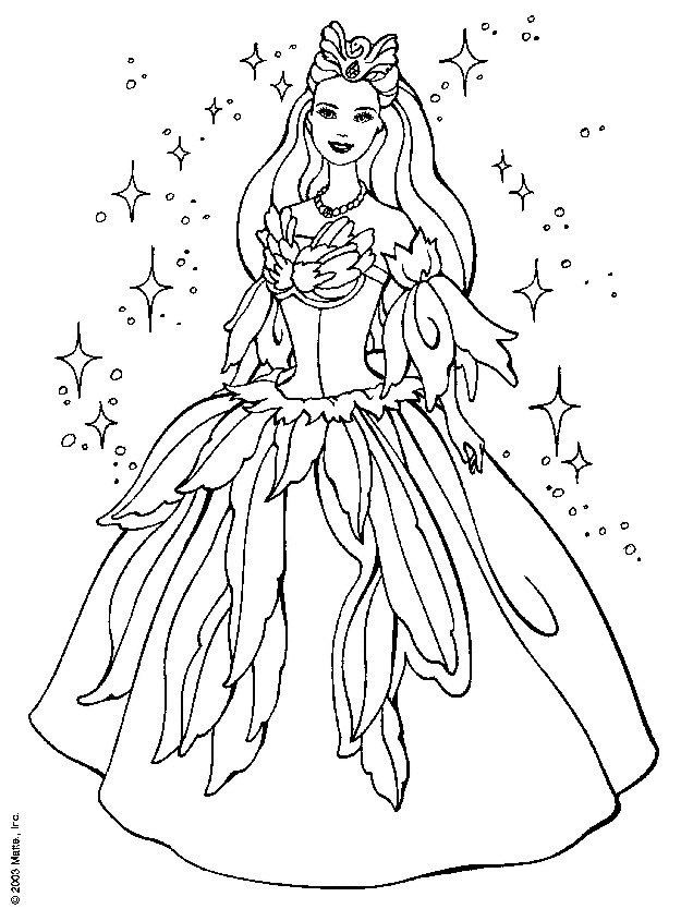 Free Coloring Pages For Kids Barbie
