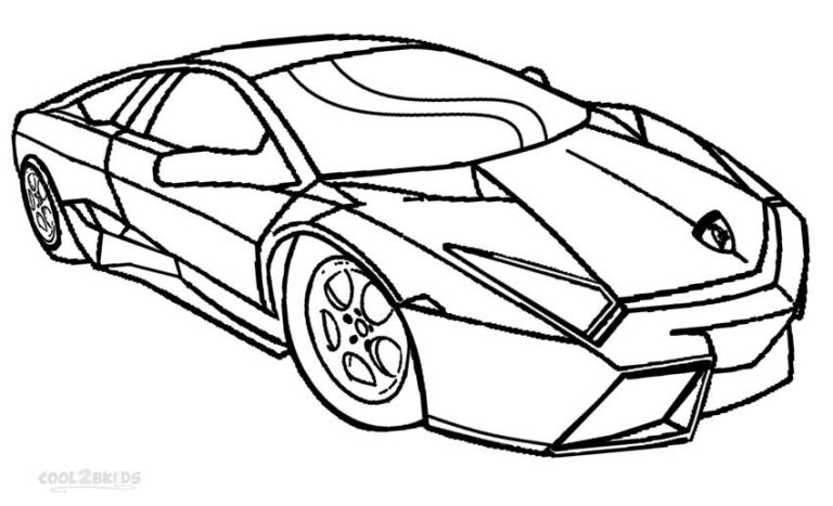 Free Printable Lamborghini Coloring Pages Printable