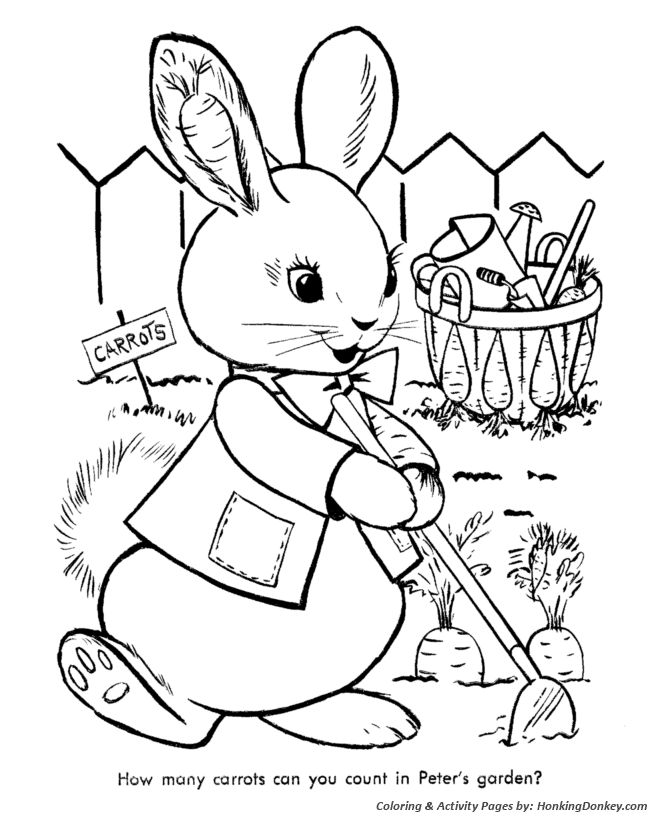 Cottontail Peter Rabbit Coloring Pages