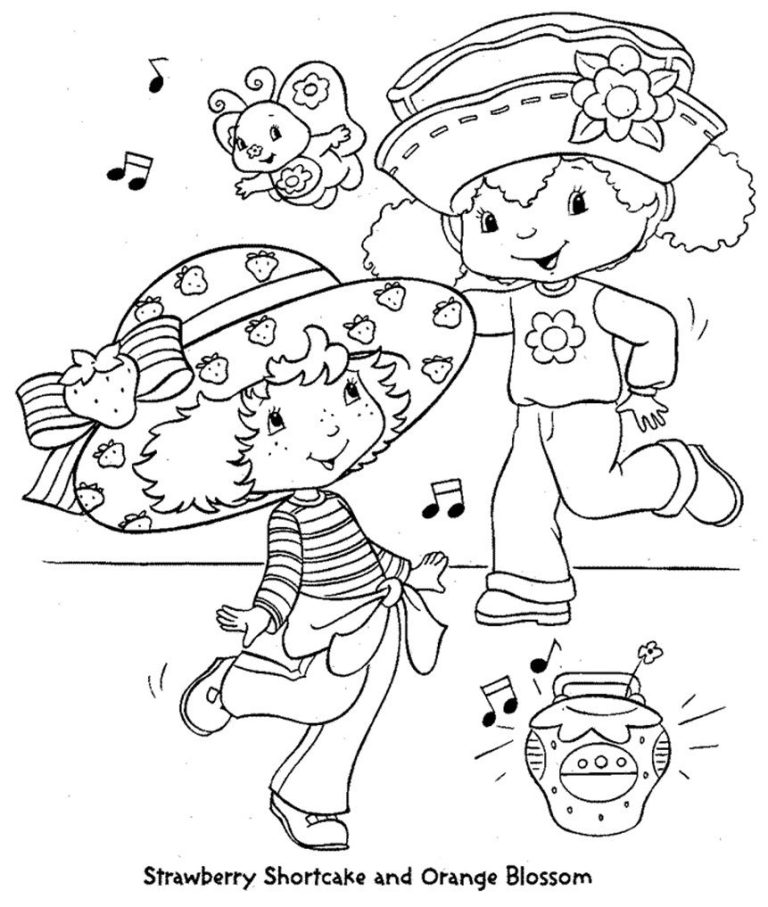 Orange Blossom Strawberry Shortcake Coloring Pages