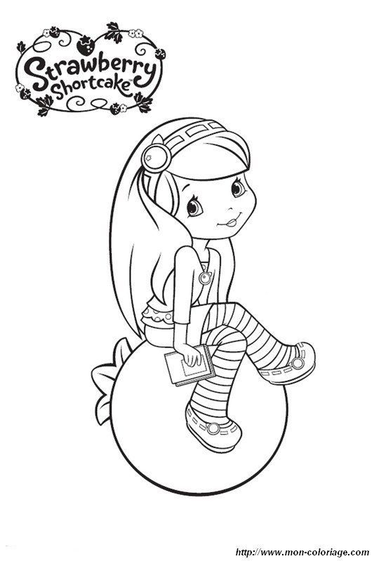 Blueberry Muffin Strawberry Shortcake Coloring Pages