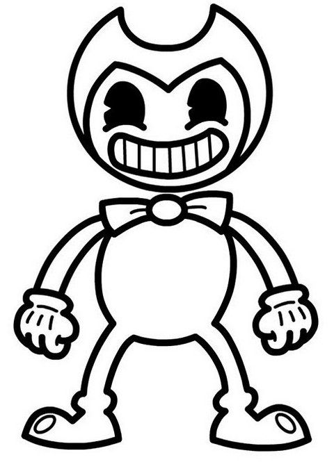 Printable Scary Bendy Coloring Pages