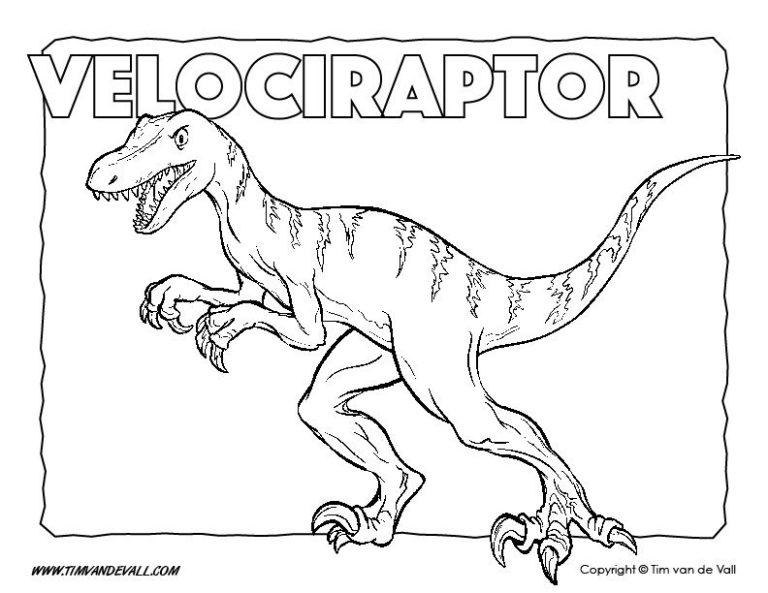 Blue Jurassic Park Jurassic World Coloring Pages