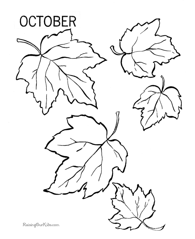 Free Printable Fall Leaf Coloring Pages