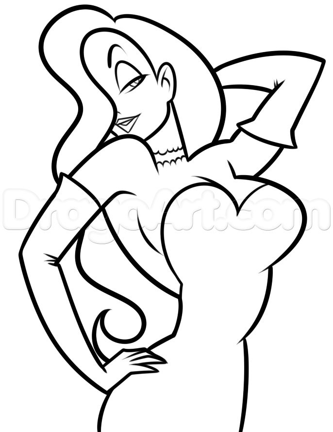 Printable Jessica Rabbit Coloring Pages