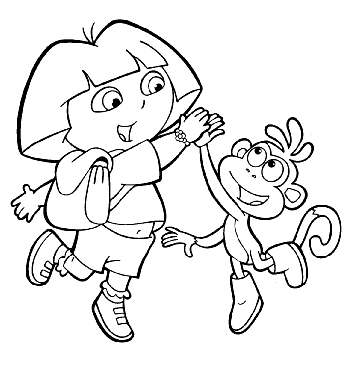 Dora And Friends Coloring Pages Pdf