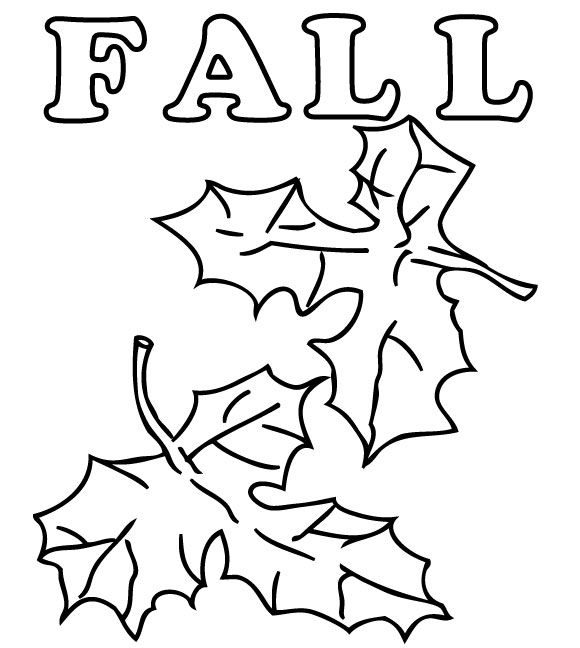 Simple Fall Themed Coloring Pages