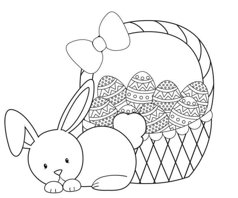 Cute Easter Colouring Pages