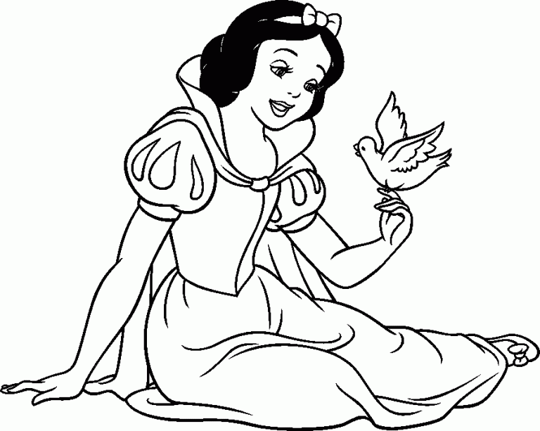 Princess Snow White Coloring Pages