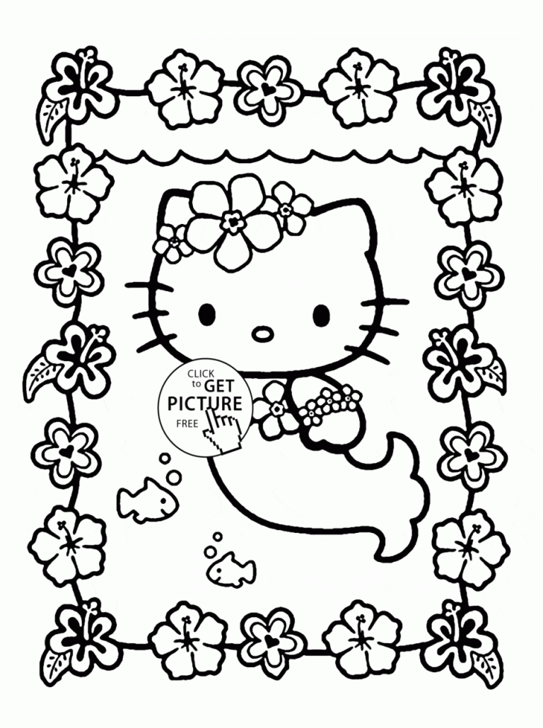 Hello Kitty Coloring Sheets For Girls