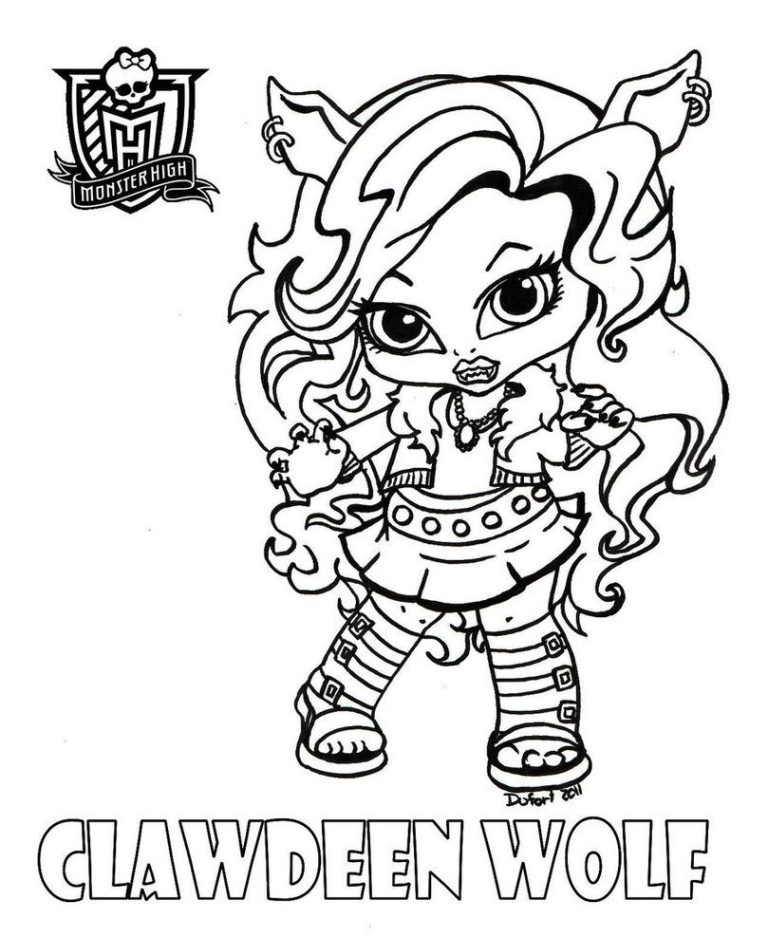 Free Monster High Coloring Pages