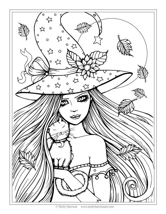 Halloween Coloring Pages Witch