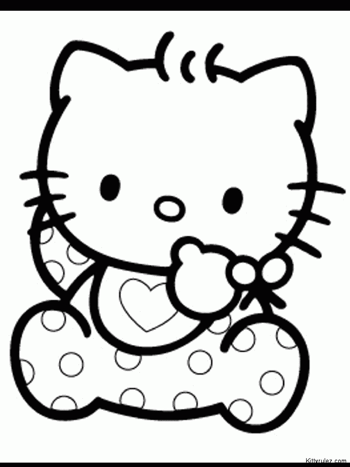 Hello Kitty Printable Coloring Pages For Girls