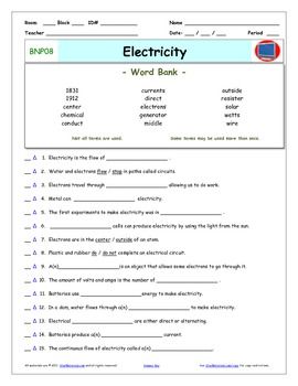 Electricity Class 10 Worksheet Pdf