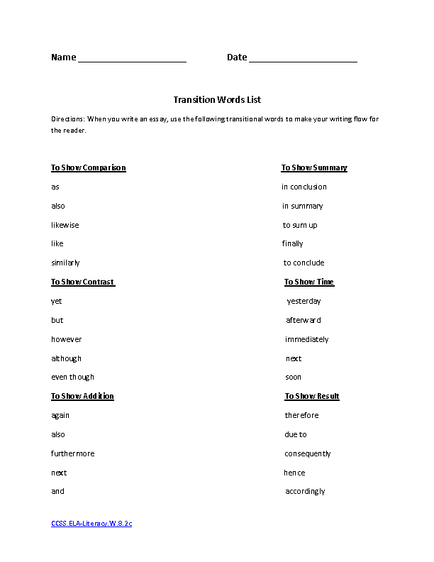 8th Grade English Worksheets With Answer Key Pdf