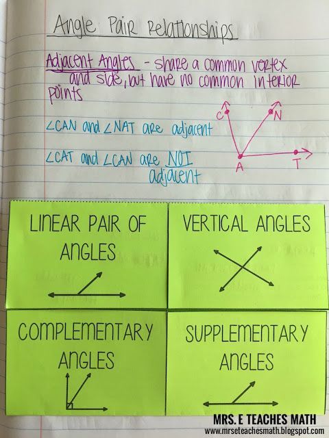 Angle Pair Relationships Worksheet Answers Show Work