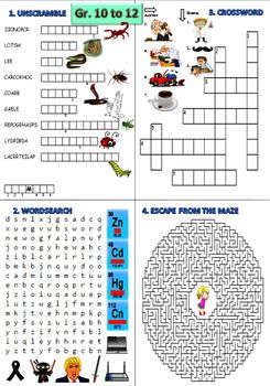 Puzzle Fun Activity Worksheets For Kindergarten