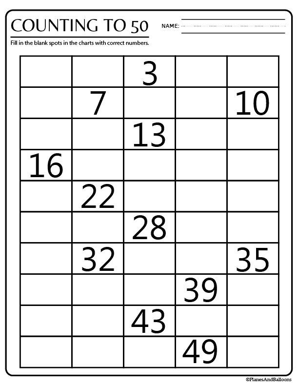 Free Printable Number Sense Worksheets For Kindergarten