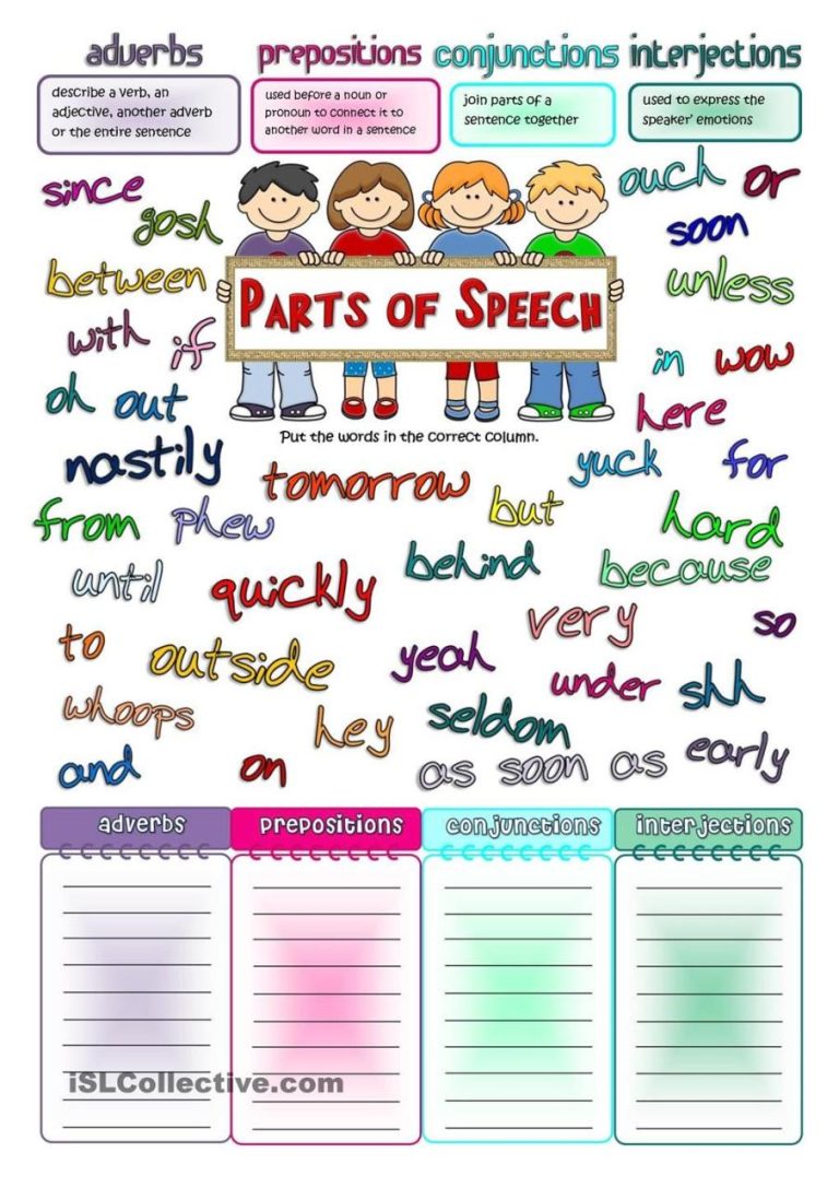 Conjunctions And Interjections Worksheets With Answers