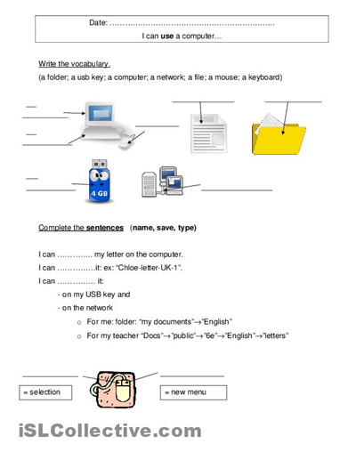 Computer Basics Computer Worksheets For Grade 5 Pdf