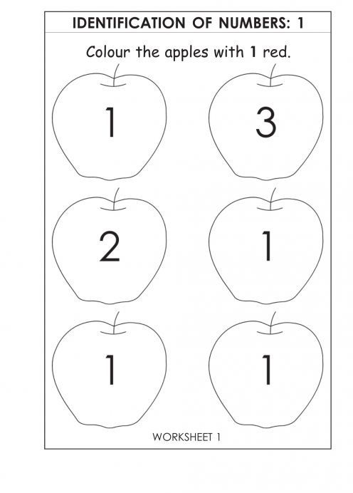 Printable Number Worksheets For 2 Year Olds