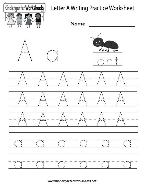 Printable Kindergarten Letter Writing Worksheets