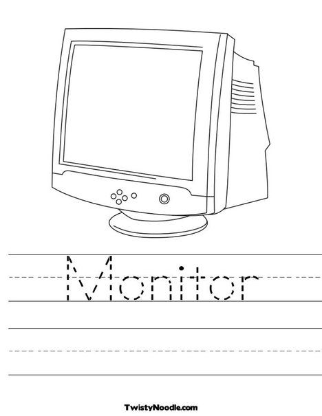 Printable Computer Worksheets For Kindergarten