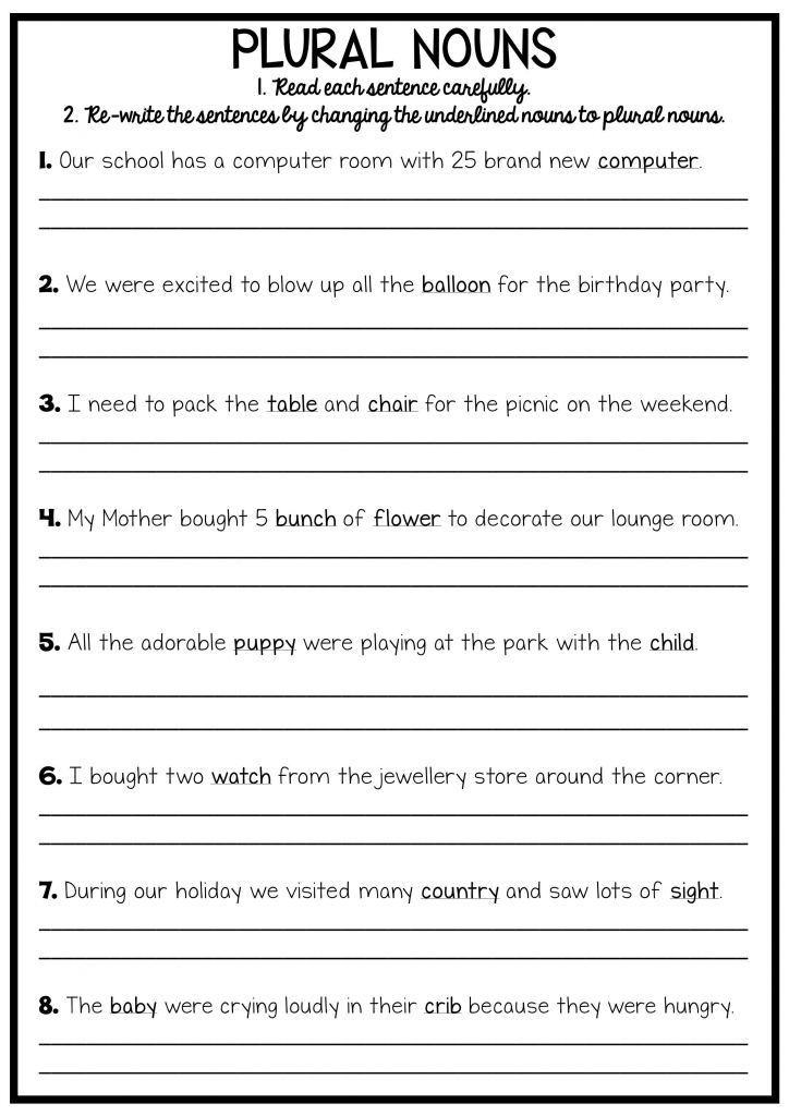 Grade 3 Free Printable 3rd Grade Writing Worksheets