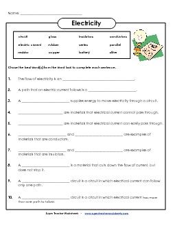 Static Electricity Worksheet 4th Grade