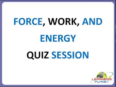 Force Work And Energy Cbse Worksheet With Ans Class 4