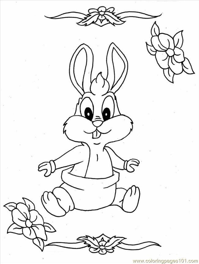 Baby Bunny Coloring Pages Printable