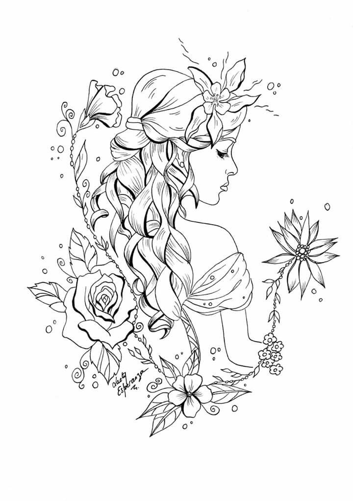 Beautiful Fancy Fairy Coloring Pages
