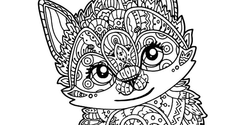 Coloring Pages For Kids Animals Hard