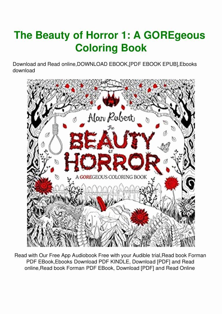 Bloody Alphabet Coloring Book Pages